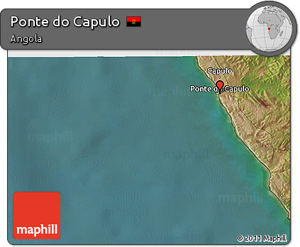 Satellite 3D Map of Ponte Do Capulo