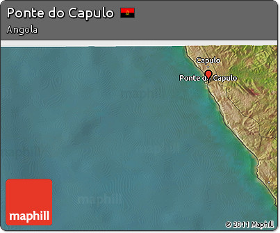 Satellite 3D Map of Ponte Do Capulo