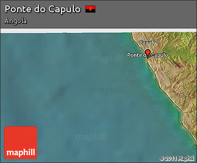 Satellite 3D Map of Ponte Do Capulo