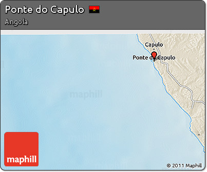 Shaded Relief 3D Map of Ponte Do Capulo