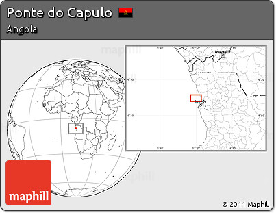 Blank Location Map of Ponte Do Capulo