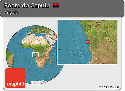 Satellite Location Map of Ponte Do Capulo