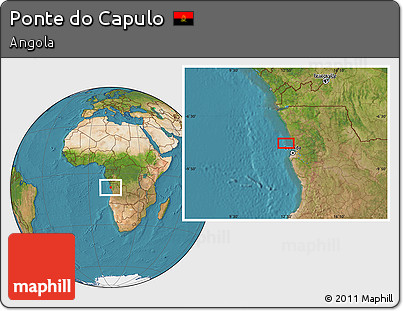 Satellite Location Map of Ponte Do Capulo
