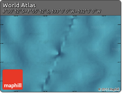 Satellite Map of the Area around 8° 12' 42" S, 132° 31' 30" W