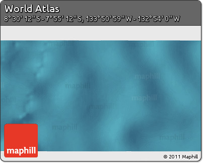 Satellite 3D Map of the Area around 8° 12' 42" S, 133° 22' 30" W