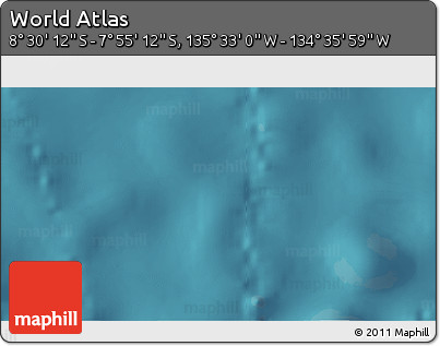 Satellite 3D Map of the Area around 8° 12' 42" S, 135° 4' 29" W