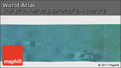 Satellite Panoramic Map of the Area around 8° 12' 42" S, 136° 4' 29" E