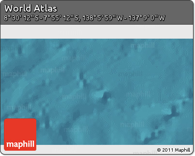 Satellite 3D Map of the Area around 8° 12' 42" S, 137° 37' 30" W