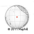 Outline Map of the Area around 8° 12' 42" S, 137° 37' 30" W, rectangular outline