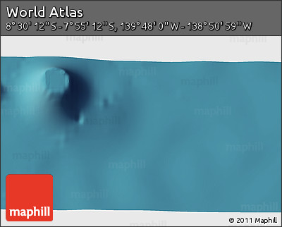 Satellite 3D Map of the Area around 8° 12' 42" S, 139° 19' 29" W