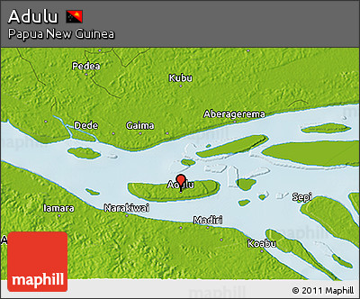 Physical 3D Map of Adulu