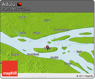 Physical 3D Map of Adulu