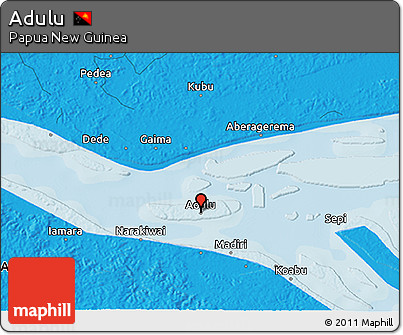 Political 3D Map of Adulu