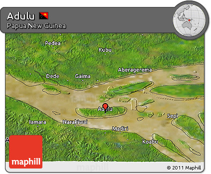 Satellite 3D Map of Adulu