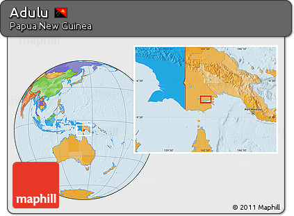 Political Location Map of Adulu