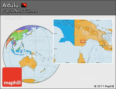Political Location Map of Adulu