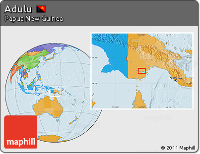 Political Location Map of Adulu