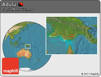 Satellite Location Map of Adulu
