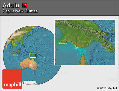 Satellite Location Map of Adulu