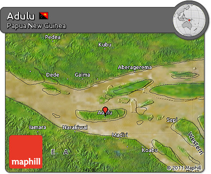 Satellite Map of Adulu