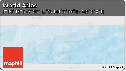 Political Panoramic Map of the Area around 8° 12' 42" S, 144° 34' 29" E