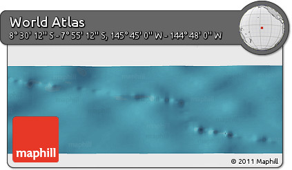 Satellite Panoramic Map of the Area around 8° 12' 42" S, 145° 16' 30" W
