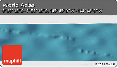 Satellite Panoramic Map of the Area around 8° 12' 42" S, 145° 16' 30" W