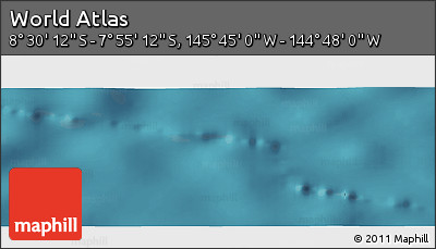 Satellite Panoramic Map of the Area around 8° 12' 42" S, 145° 16' 30" W