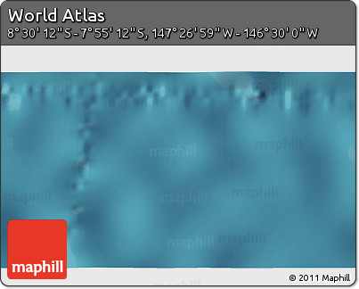 Satellite 3D Map of the Area around 8° 12' 42" S, 146° 58' 29" W