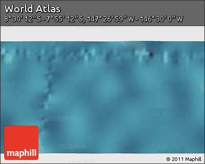 Satellite 3D Map of the Area around 8° 12' 42" S, 146° 58' 29" W