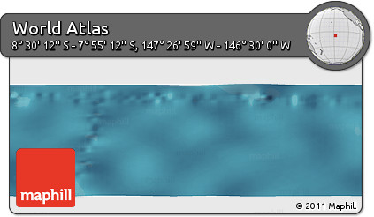 Satellite Panoramic Map of the Area around 8° 12' 42" S, 146° 58' 29" W
