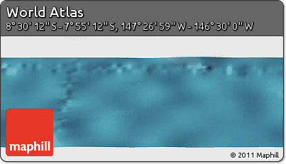 Satellite Panoramic Map of the Area around 8° 12' 42" S, 146° 58' 29" W