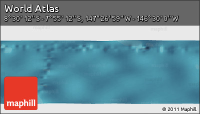 Satellite Panoramic Map of the Area around 8° 12' 42" S, 146° 58' 29" W