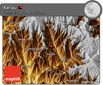 Physical 3D Map of Kerau