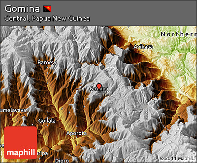 Physical 3D Map of Gomina