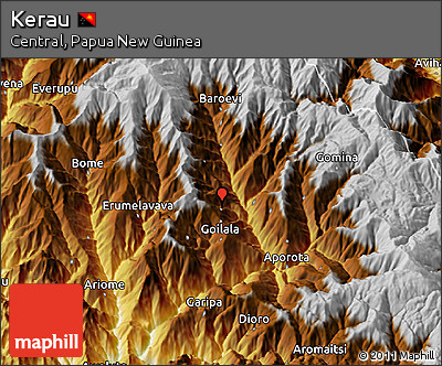 Physical 3D Map of Kerau