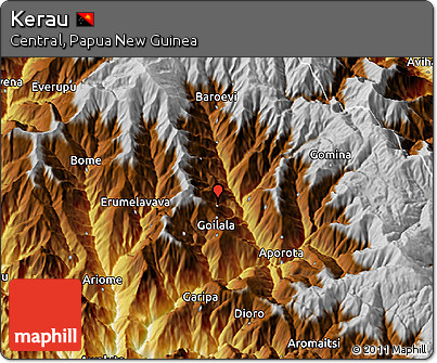 Physical 3D Map of Kerau