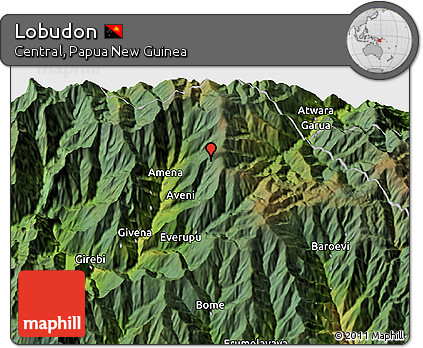 Satellite 3D Map of Lobudon