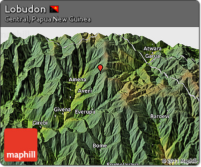 Satellite 3D Map of Lobudon