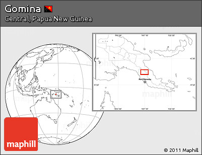 Blank Location Map of Gomina