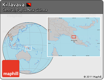 Gray Location Map of Killavava