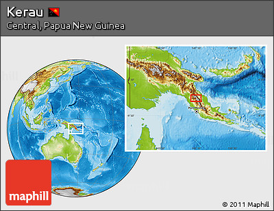 Physical Location Map of Kerau