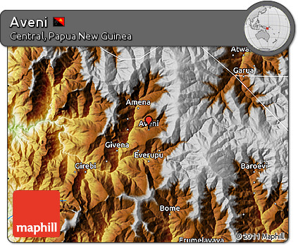 Physical Map of Aveni