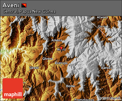 Physical Map of Aveni