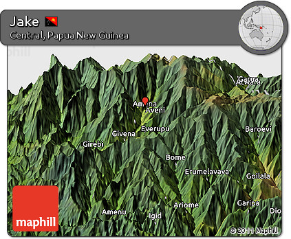 Satellite Panoramic Map of Jake