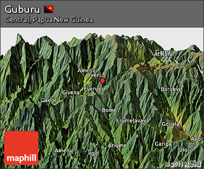 Satellite Panoramic Map of Guburu