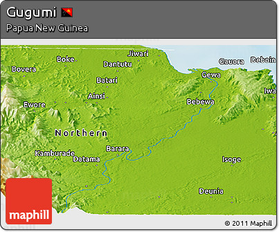 Physical Panoramic Map of Gugumi