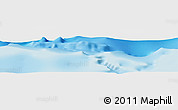 Shaded Relief Panoramic Map of the area around 8° 12' 42" S, 149° 40' 30" E