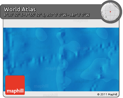 Political 3D Map of the Area around 8° 12' 42" S, 149° 31' 30" W
