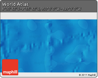 Political 3D Map of the Area around 8° 12' 42" S, 149° 31' 30" W